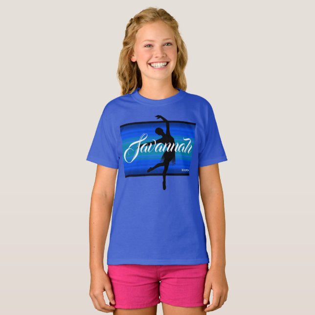 HAMbWG - Barns T-Shirt - Blue Ballerina (Hel framsida)
