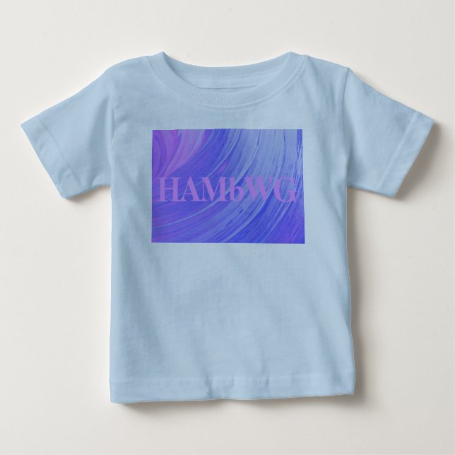 HAMbWG - Barns T-Shirt - Lila Swirl w Logotyp (Framsida)