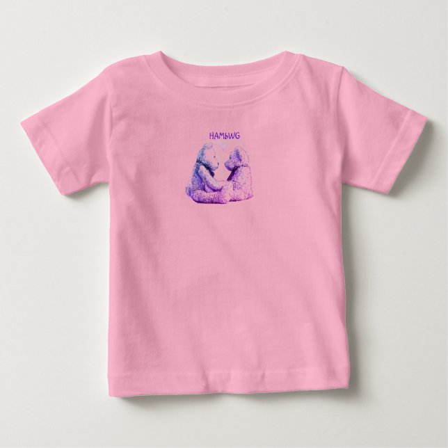 HAMbWG - Barns T-Shirt - Nalle Kärlek (Framsida)