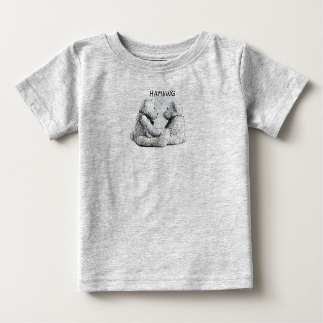 HAMbWG - Barns T-Shirt - Nalle Kärlek (Framsida)