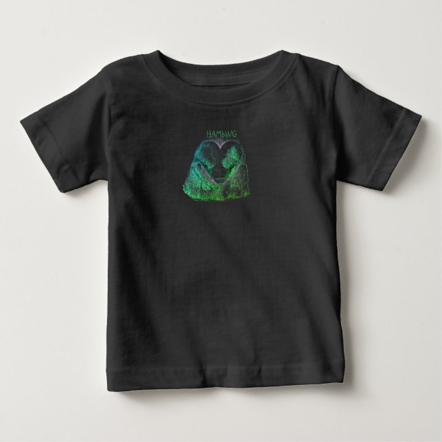HAMbWG - Barns T-Shirt - Nalle Kärlek (Framsida)