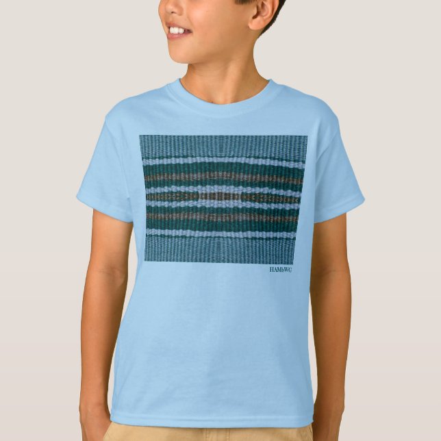 HAMbWG - Barns T-Shirt - Teal Hipster (Framsida)
