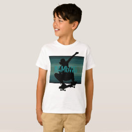 HAMbWG - Barns T-Shirt - Teal Skate Boarde
