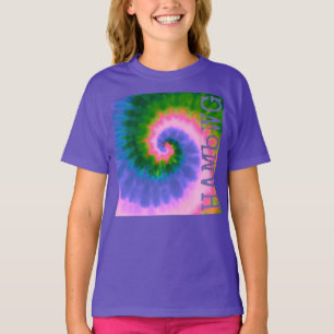 HAMbWG - Barns T-Shirt - Tie Dye med Lila