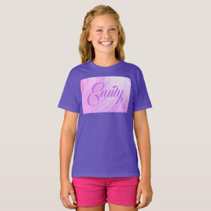 HAMbWG - Barns T-Shirt - Violet Swirl w Logotyp