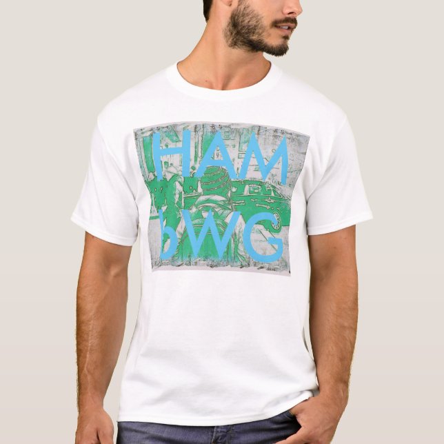 HAMbWG Basic American Apparel T-Shirt - BP-Grönt (Framsida)