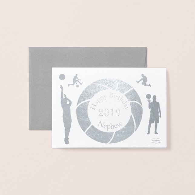 HAMbWG - Basketboll Folierat Kort (Framsida med kuvert)