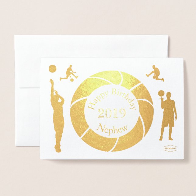 HAMbWG - Basketboll Folierat Kort (Framsida med kuvert)