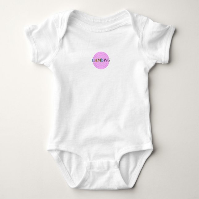 HAMbWG - Boho Baby - Ljus rosa T Shirt (Framsida)