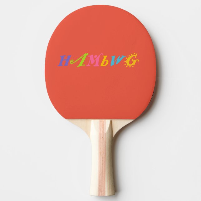 HAMbWG Bright, Graphic Färg Pingisracket (Framsidan)