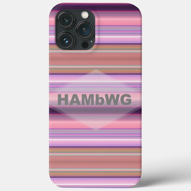 HAMbWG Cell Phone Case med Rosa Rand (Baksida)