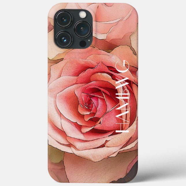 HAMbWG - Cell Phone Case - Peach Ro (Baksida)