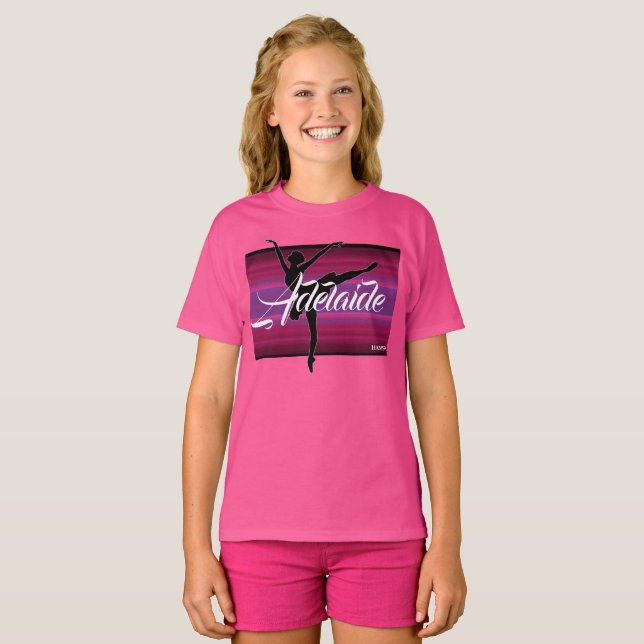 HAMbWG - Children's T Shirt - Raspberry Ballerina (Hel framsida)