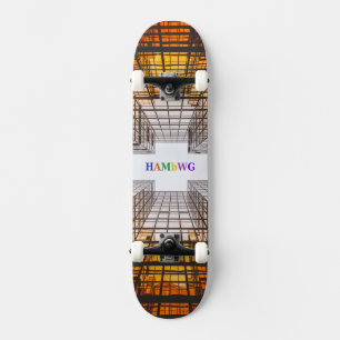 HAMbWG Designad Skateboard - arkitektur Bräda 20,5 Cm