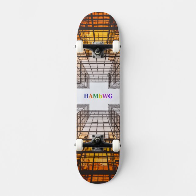 HAMbWG Designad Skateboard - arkitektur Bräda 20,5 Cm (Framsida)