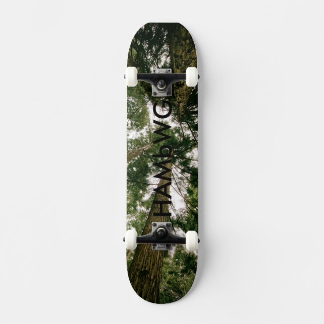 HAMbWG Dsgn - Hård Maple Skateboard - Forest (Framsida)