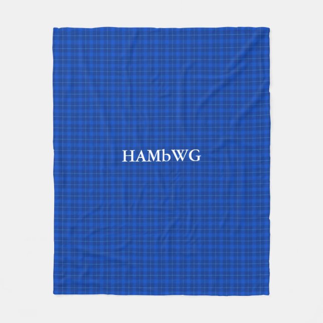 HAMbWG Fleece Blanket - Blue Play (Framsidan)