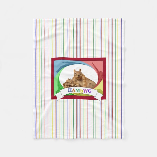 HAMbWG - Fleece Blanket - HAM Squirrel Primary (Framsidan)