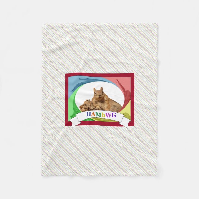 HAMbWG - Fleece Blanket - HAM Squirrel Primary (Framsidan)