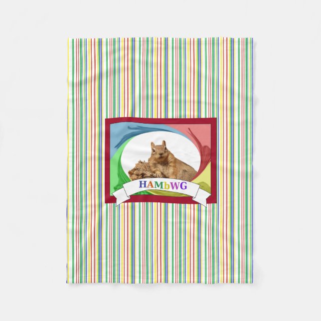 HAMbWG - Fleece Blanket - HAM Squirrel Primary (Framsidan)