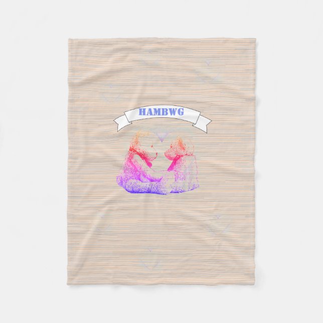 HAMbWG - Fleece Blanket - Nalle (Framsidan)