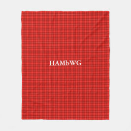 HAMbWG Fleece Blanket - Red Play