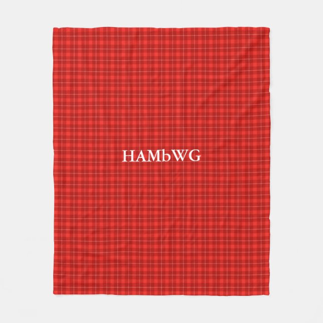 HAMbWG Fleece Blanket - Red Play (Framsidan)