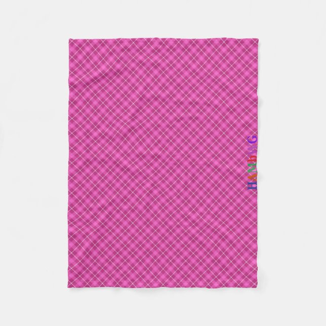 HAMbWG Fleece Blanket - Rosa Play (Framsidan)