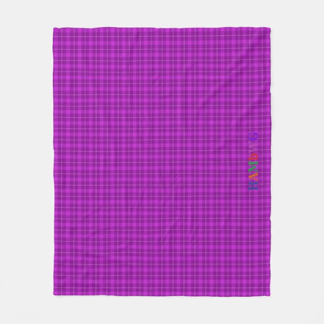 HAMbWG Fleece Blanket - Violet Play (Framsidan)