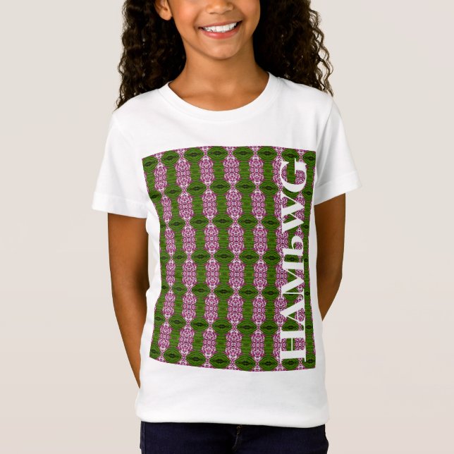 HAMbWG - Flickans T-shirt - Gröntens Rosa (Framsida)