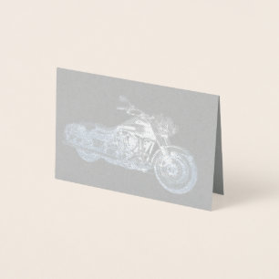 HAMbWG - Foil Card silver - Motorcykel Folierat Kort