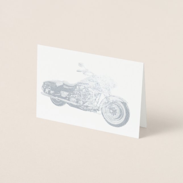 HAMbWG - Foil Card silver - Motorcykel Folierat Kort (Framsida)