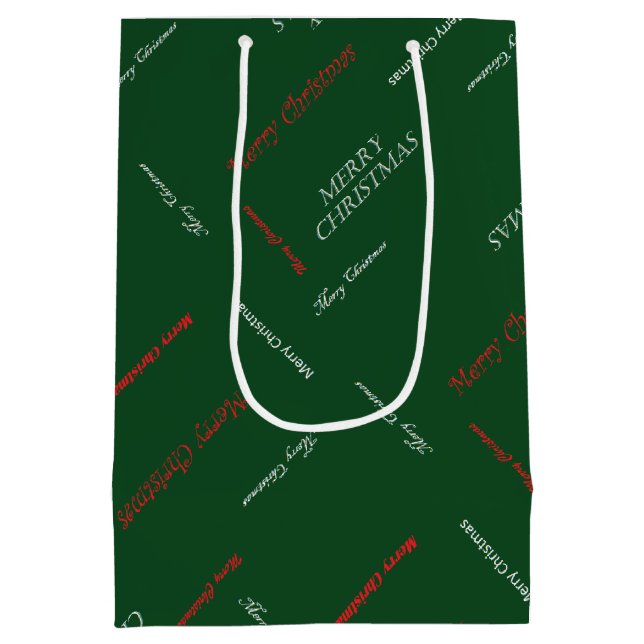 HAMbWG - Gift Bags - God jul Grönt Papper (Baksidan)