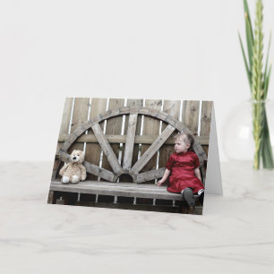 HAMbWG - Greeting Card - Little Girl w Teddy Kort