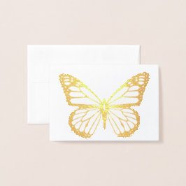 HAMbWG - Guld-oljekort - Butterfly Mini Note Card Folierat Kort