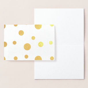 HAMbWG - Guldoljekort - Polka dots Folierat Kort
