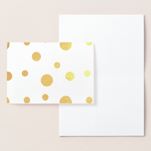 HAMbWG - Guldoljekort - Polka dots Folierat Kort (Display)