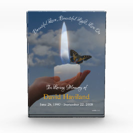 HAMbWG Hand Holding Candle med fjäril