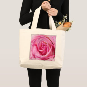 HAMbWG - Handväsk - Rosa Ros Jumbo Tygkasse