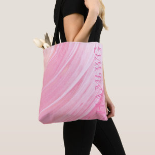 HAMbWG - Handväskor - Rosa Peach Virvel med HAMbWG Tygkasse