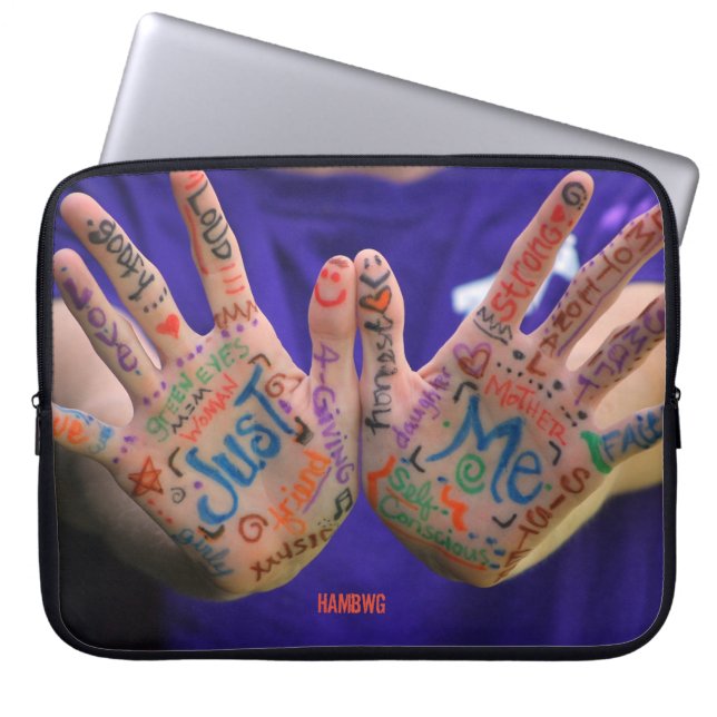 HAMbWG - Just Me - 15-tums Neoprene Laptop sleeve (Framsidan)