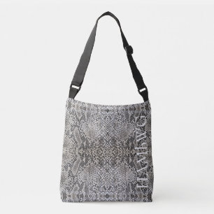 HAMbWG Kor Body Bag eller Tote - B W Snakeskin Dsg Axelväska
