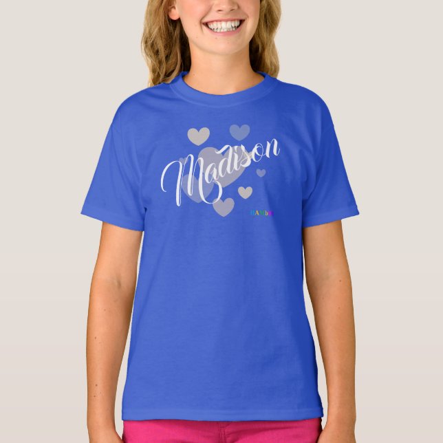 HAMbWG Logotyp - Flickans Personlig Sweatshirt ell Tee (Framsida)
