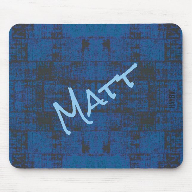 HAMbWG - Mousepad - Blue Distress Musmatta (Framsidan)
