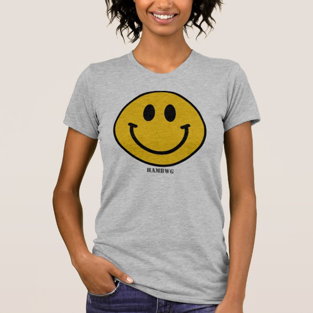 HAMbWG - Nattstress - Gult Emoji T-shirt (Framsida)