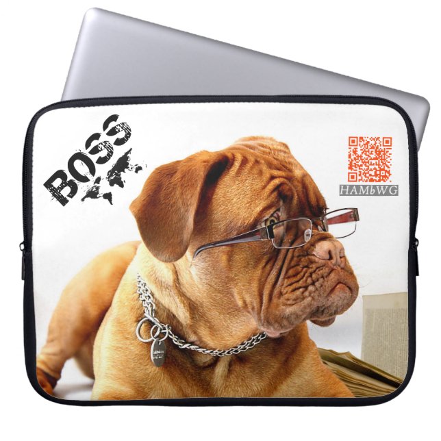 HAMbWG- Neoprenfodral för bärbar dator - BOSS Laptop Sleeve (Framsidan)