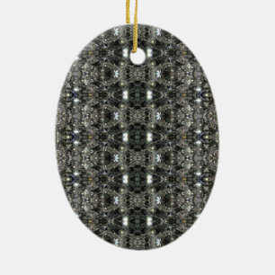 HAMbWG - Oval-ornament - Diamanter Julgransprydnad Keramik