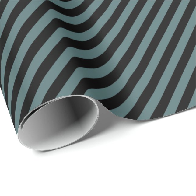HAMbWG-Papper radbrytning - skalning/svart stripe Presentpapper (Rullad Hörn)