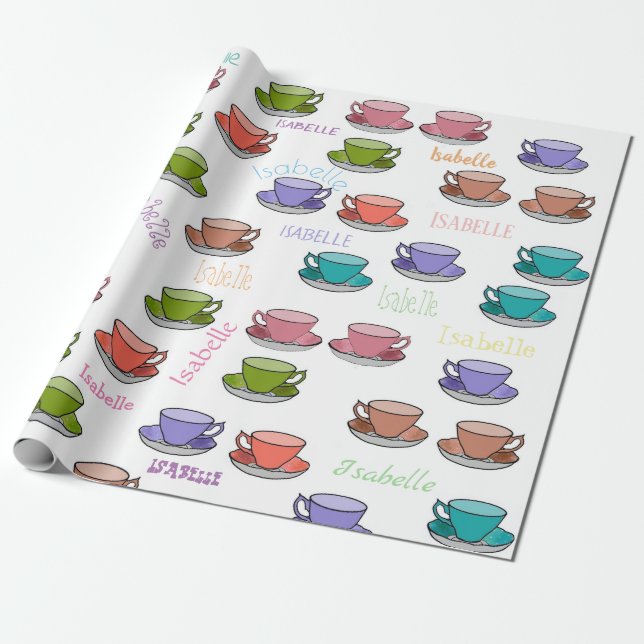 HAMbWG Pastel Tea Kopp kan anpassas Presentpapper (Utrullad)