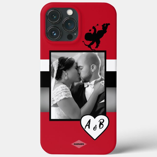 HAMbWG (Photo Cell Phone Case White Heart Graphic  (Baksida)